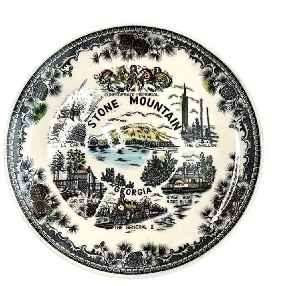 Souvenir Plate Stone Mountain” Robert E Lee